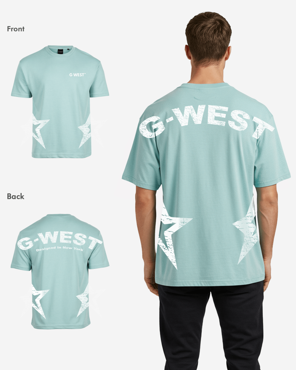 G West Arch Logo Oversized Tee - G West