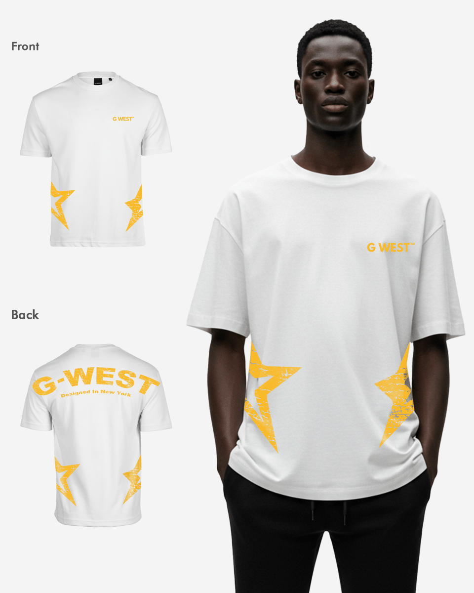 G West Arch Logo Oversized Tee - G West