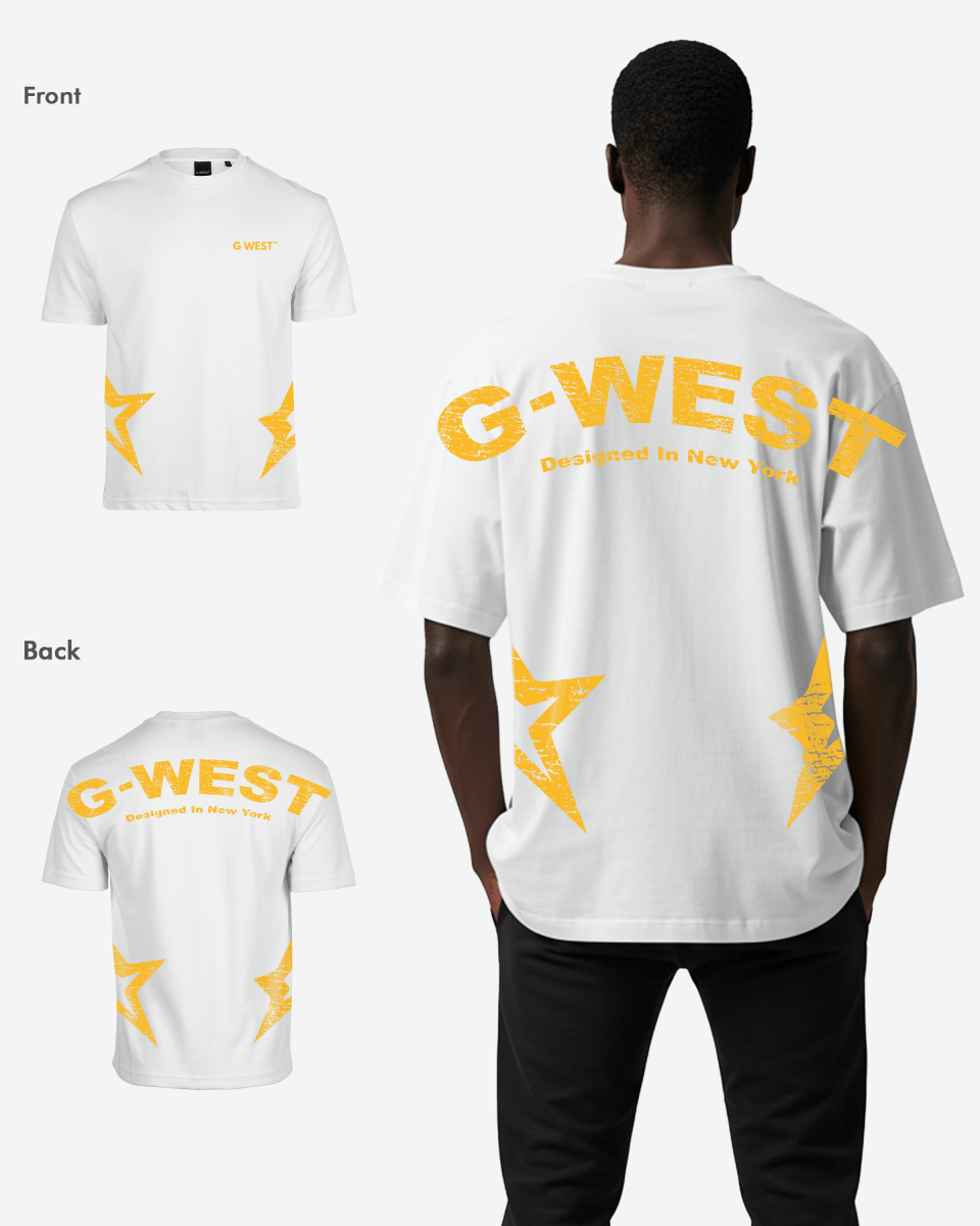 G West Arch Logo Oversized Tee - G West