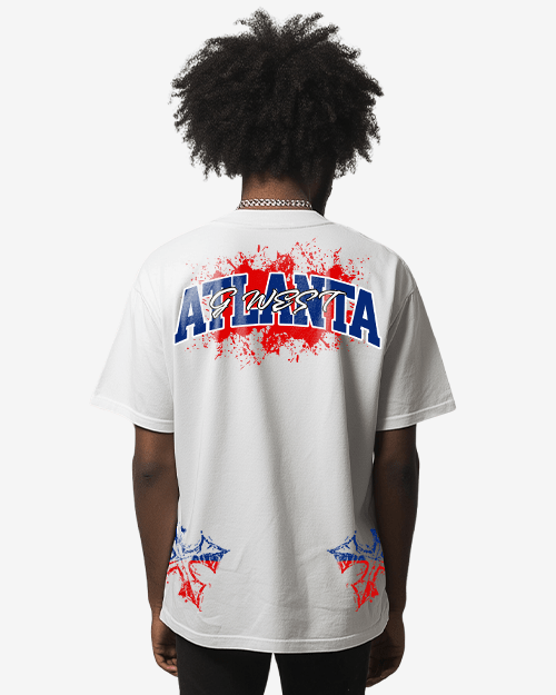 G West Atalanta Blood Arch Logo T-Shirts Big and Tall - G West