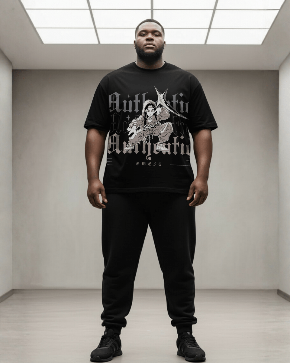G West Authentic Big And Tall Oversized T-Shirt - G West