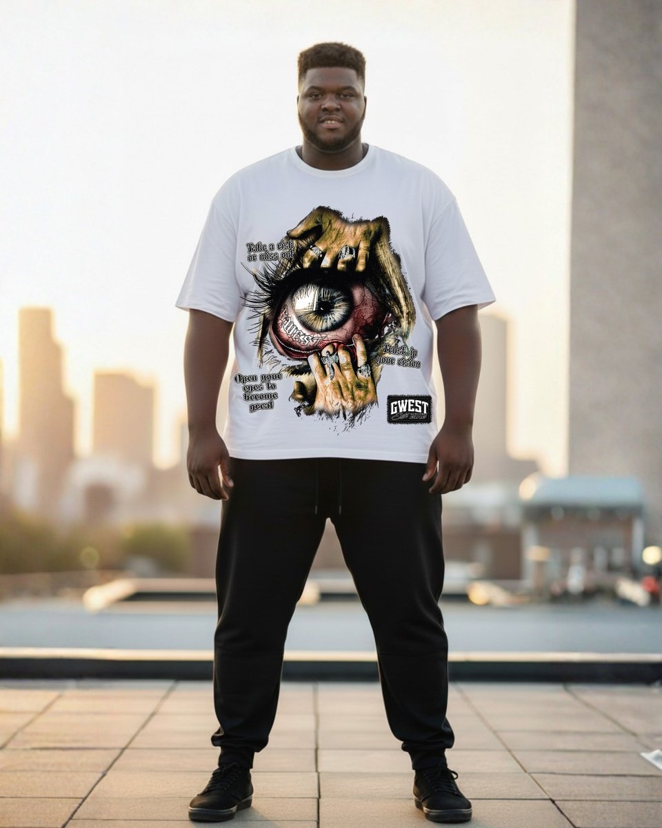 G West Awaken Eyes Men's Big And Tall T-Shirt - G West