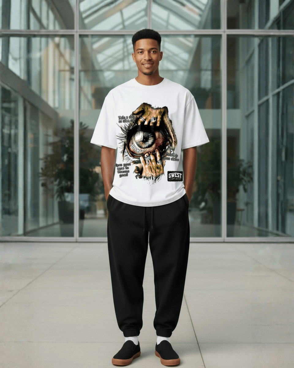G West Awaken Eyes Oversized Men's T-Shirt - G West