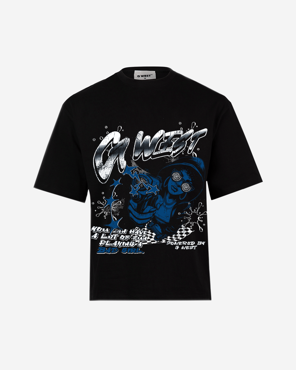 G West Bad Gril Big And Tall Oversized T-Shirt - G West