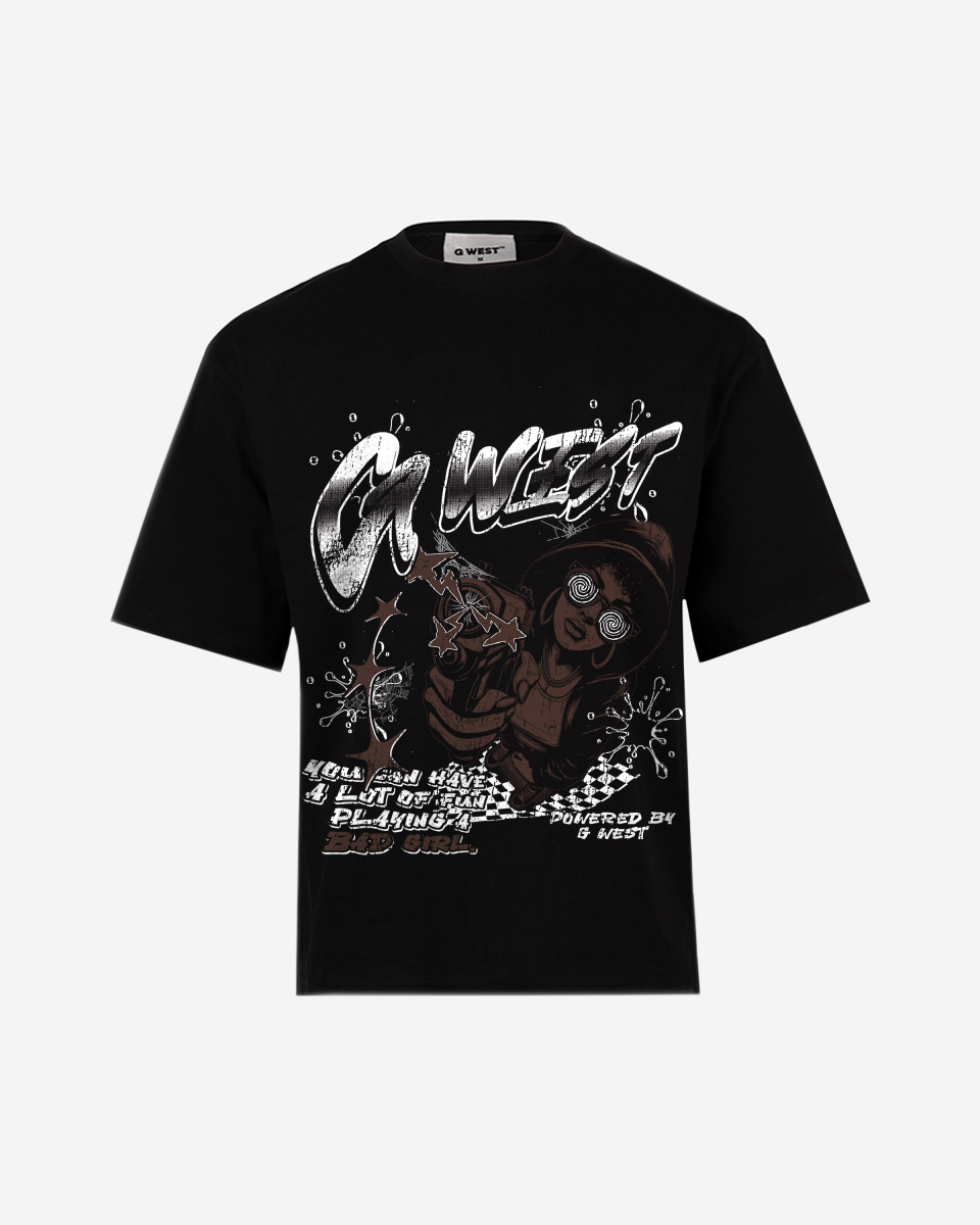 G West Bad Gril Big And Tall Oversized T-Shirt - G West