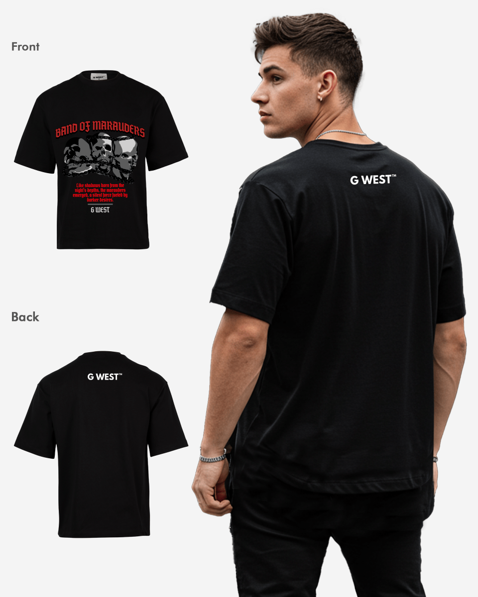G - WEST BAND OF MARAUDERS OVERSIZED TEE GWROJMT48 - G West