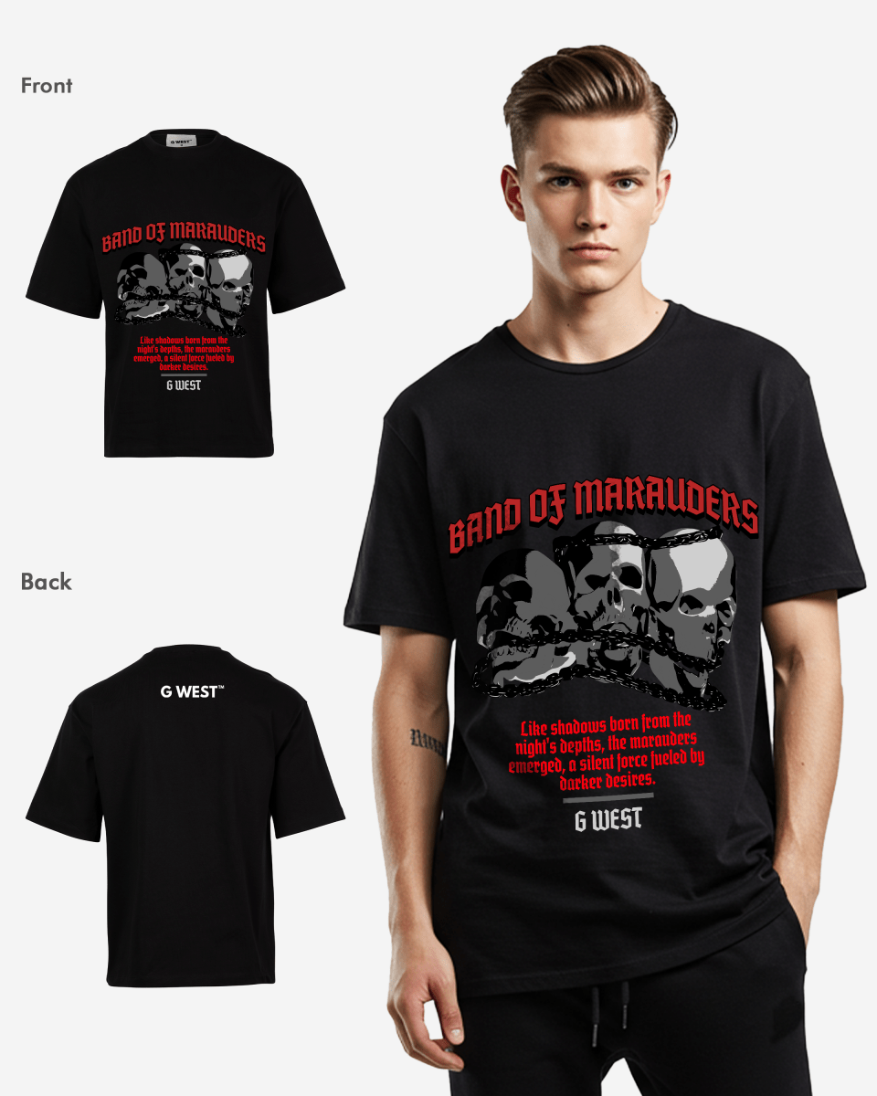 G - WEST BAND OF MARAUDERS OVERSIZED TEE GWROJMT48 - G West