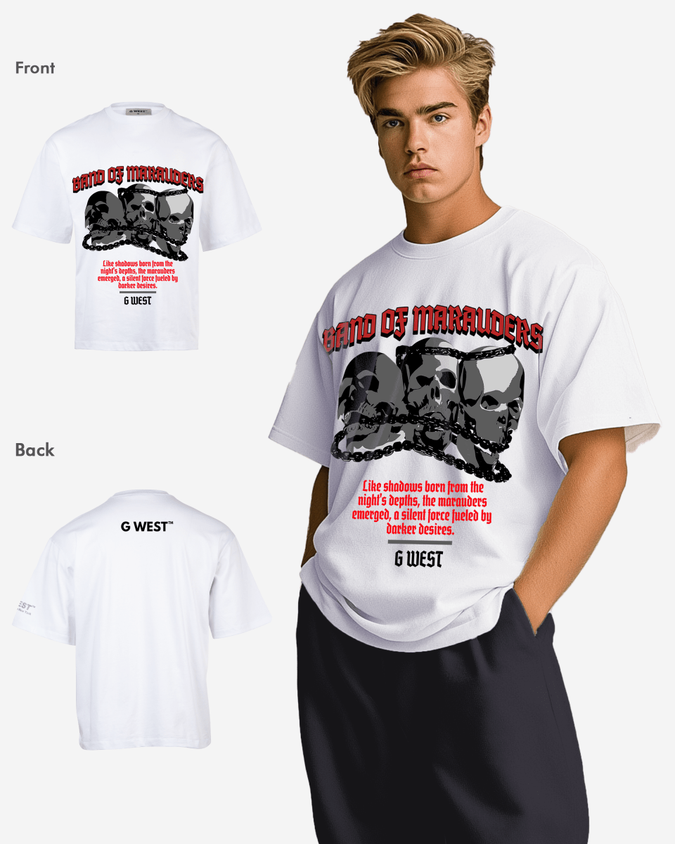G - WEST BAND OF MARAUDERS OVERSIZED TEE GWROJMT48 - G West