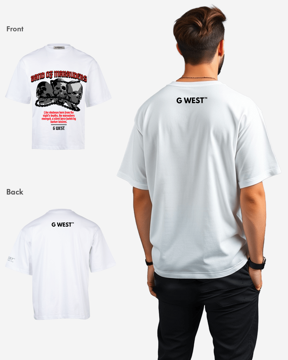G - WEST BAND OF MARAUDERS OVERSIZED TEE GWROJMT48 - G West