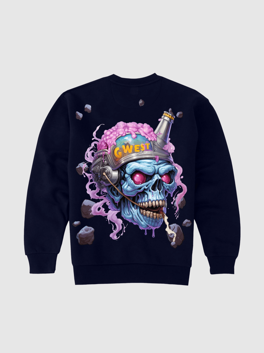 G West Beer Helmet Zombie Heavy Premium Crewneck - 6 Colors - G West