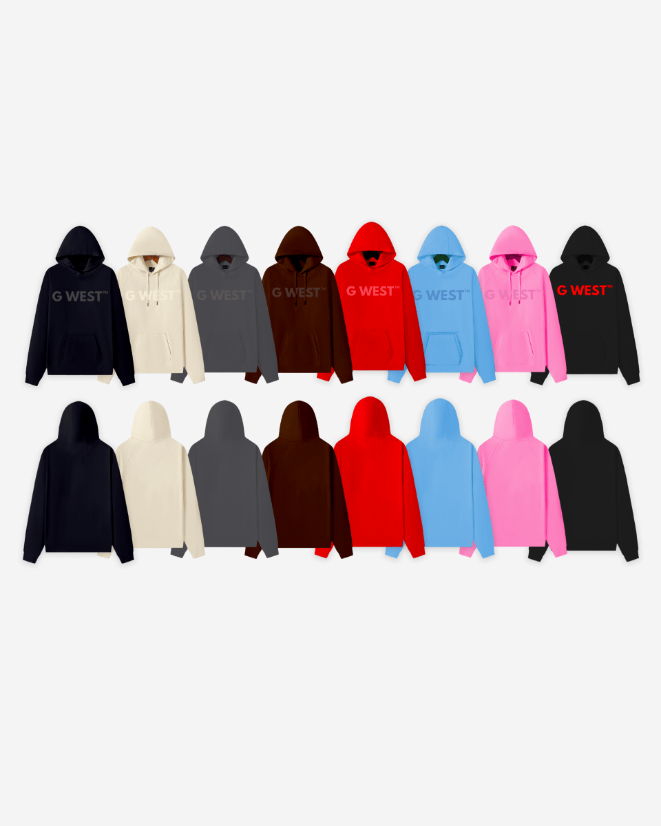 G West Big Chest Logo Mens Hoodie - G West