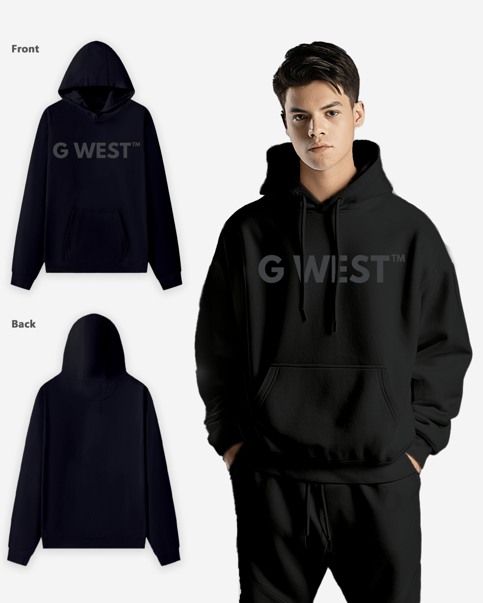 G West Big Chest Logo Mens Hoodie - G West