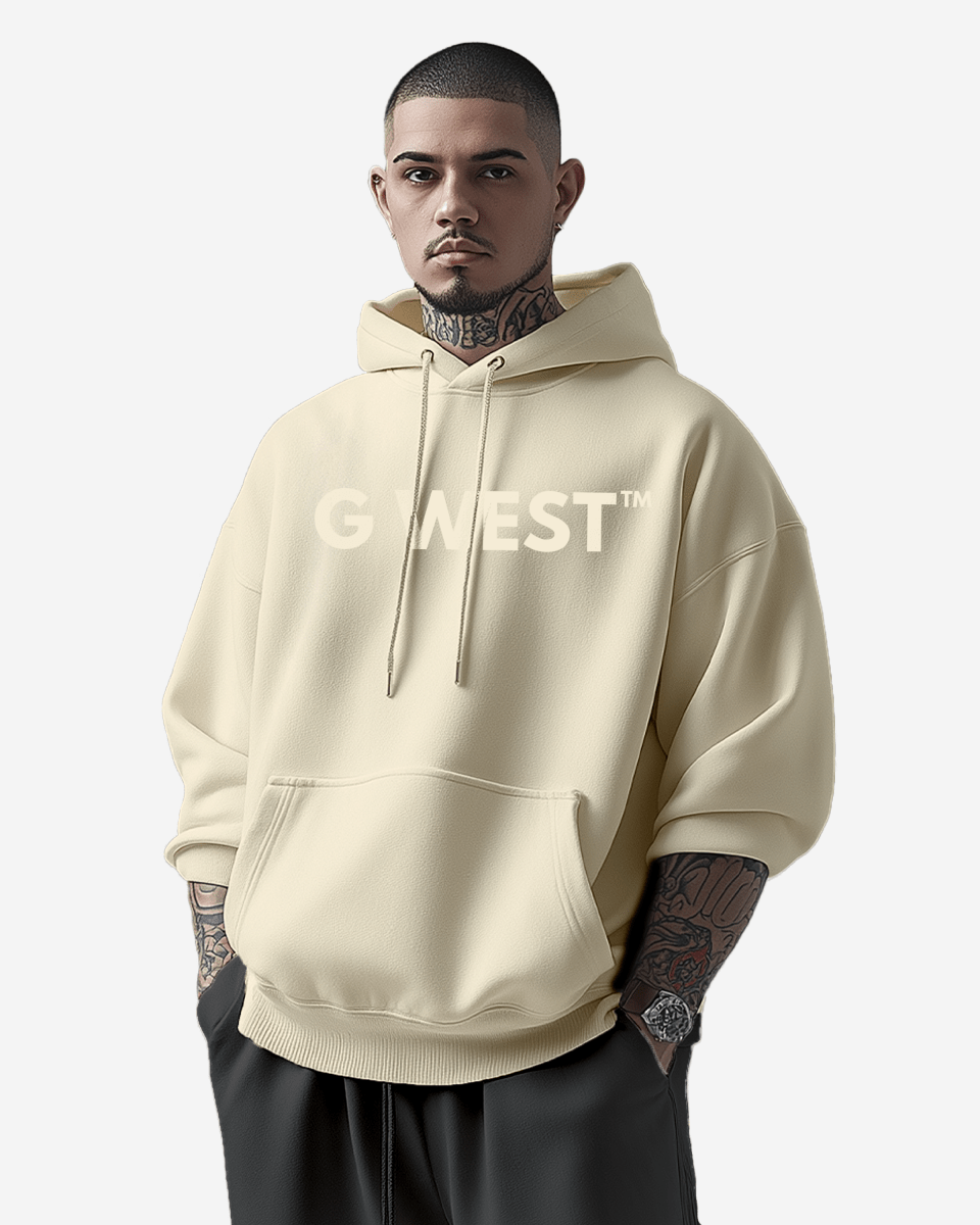G West Big Chest Logo Mens Hoodie - G West