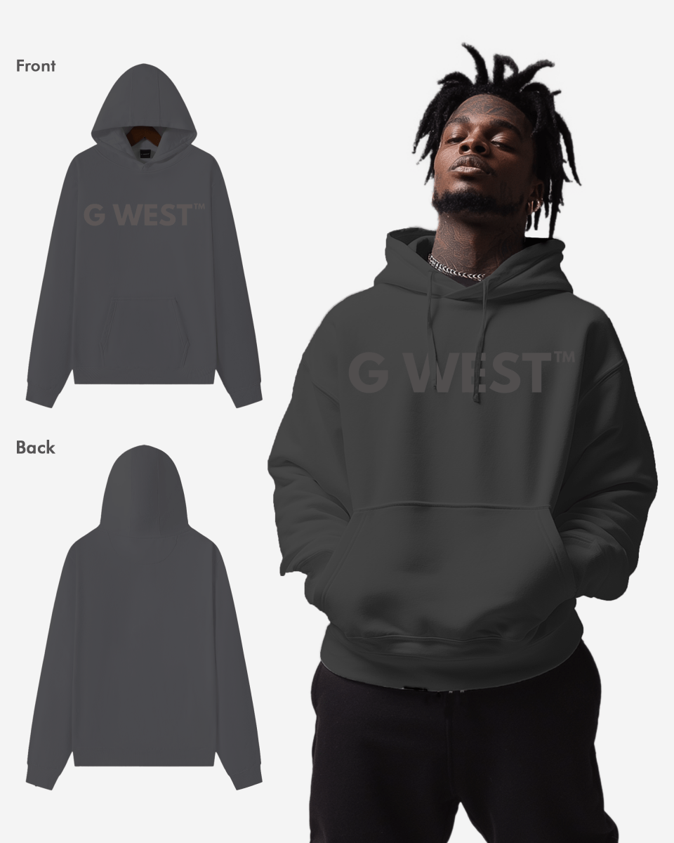 G West Big Chest Logo Mens Hoodie - G West