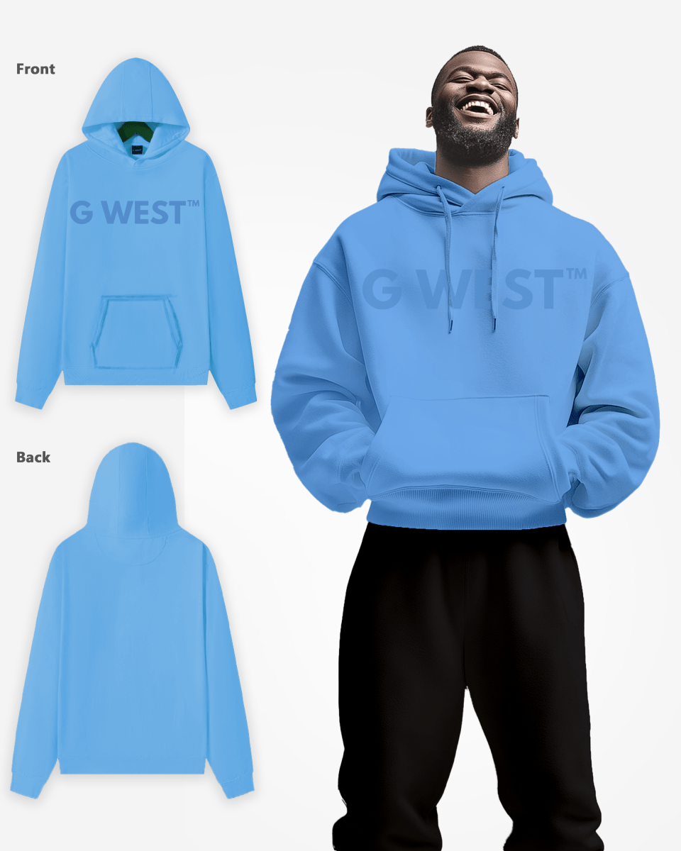 G West Big Chest Logo Mens Hoodie - G West