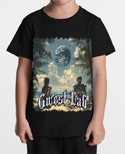 G West Binary Beach Dreams Kids T-Shirt - G West