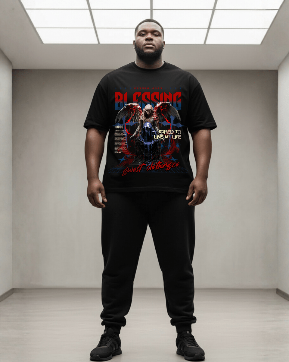 G West Blessing Big and Tall Oversized T-Shirt - G West