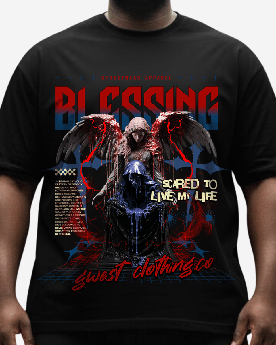 G West Blessing Big and Tall Oversized T-Shirt - G West