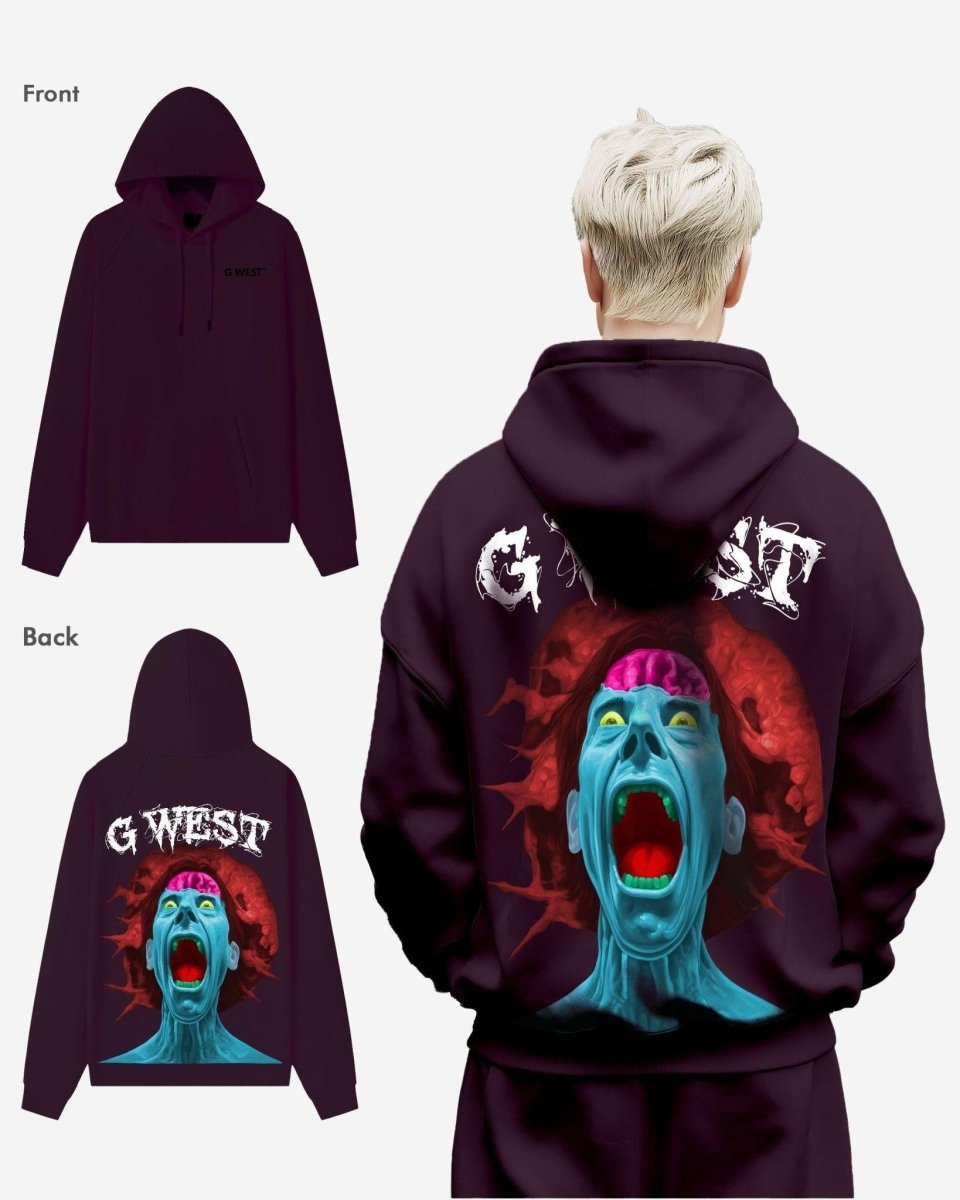 G West Brain Explosion Heavy Premium Oversized Hoodie - G West