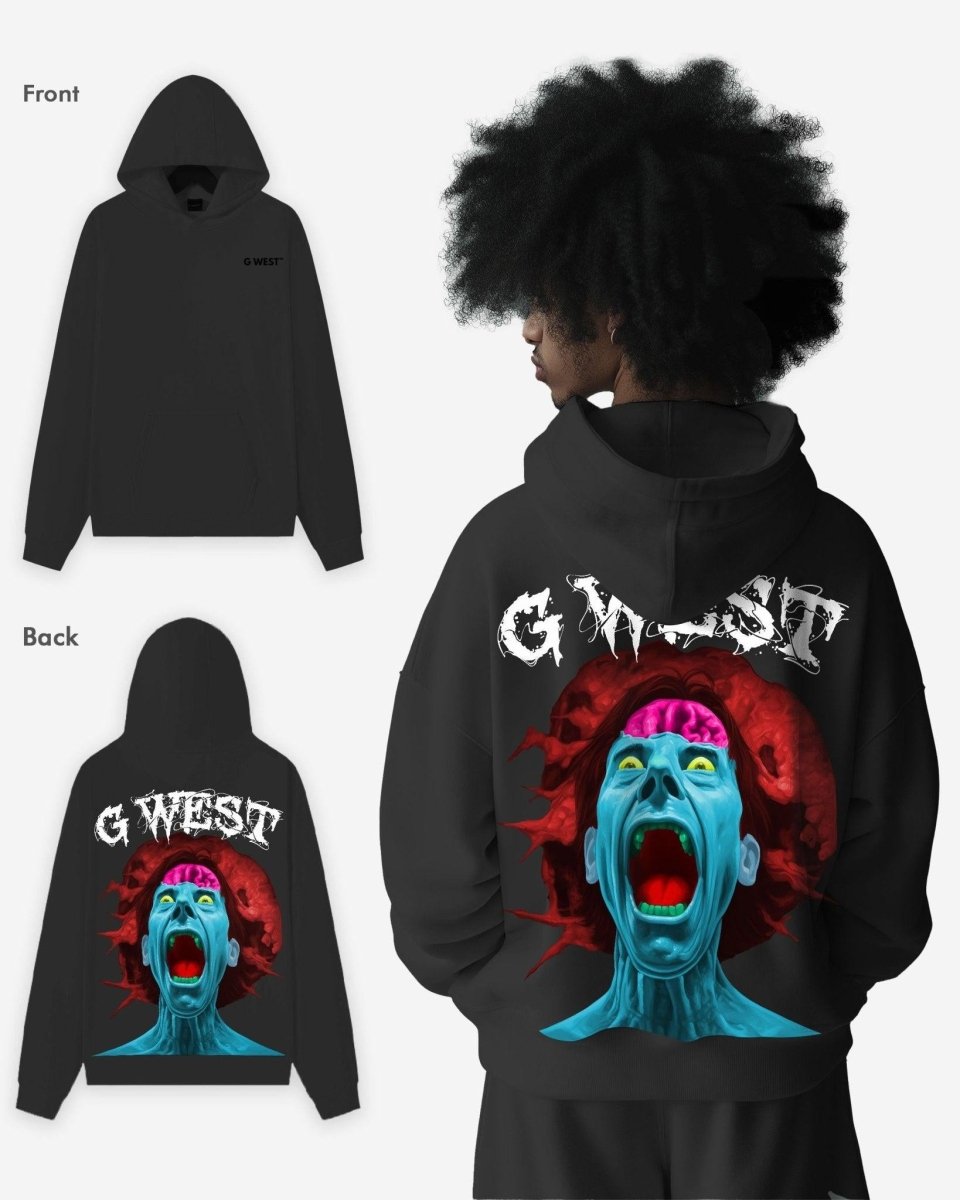 G West Brain Explosion Heavy Premium Oversized Hoodie - G West
