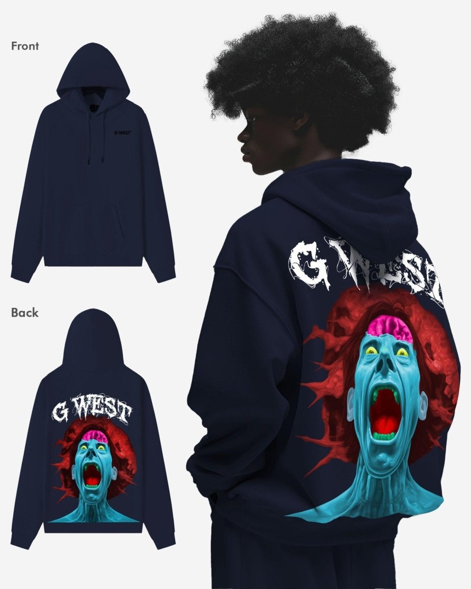 G West Brain Explosion Heavy Premium Oversized Hoodie - G West
