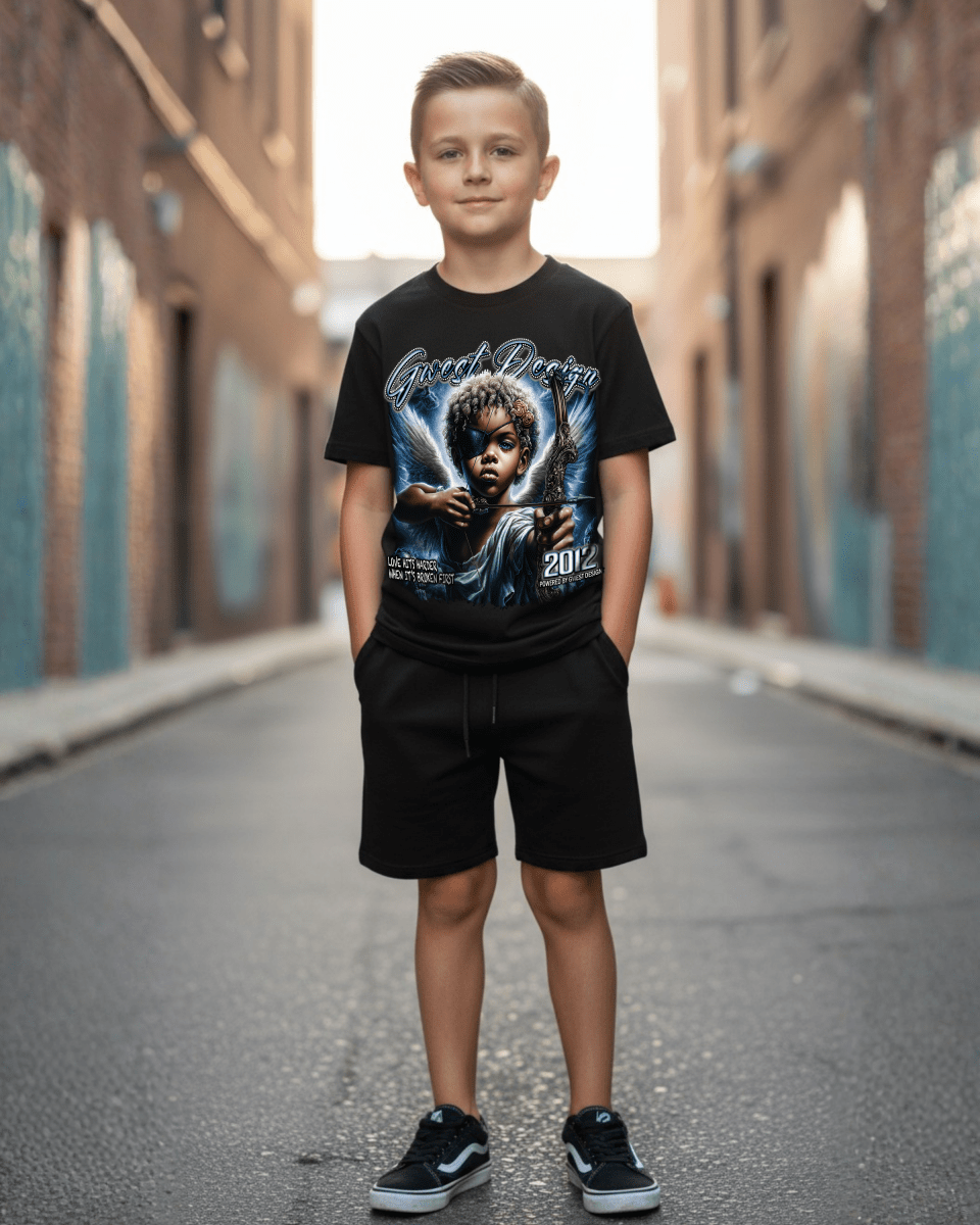 G West Broken Angel Kids T-Shirt - G West