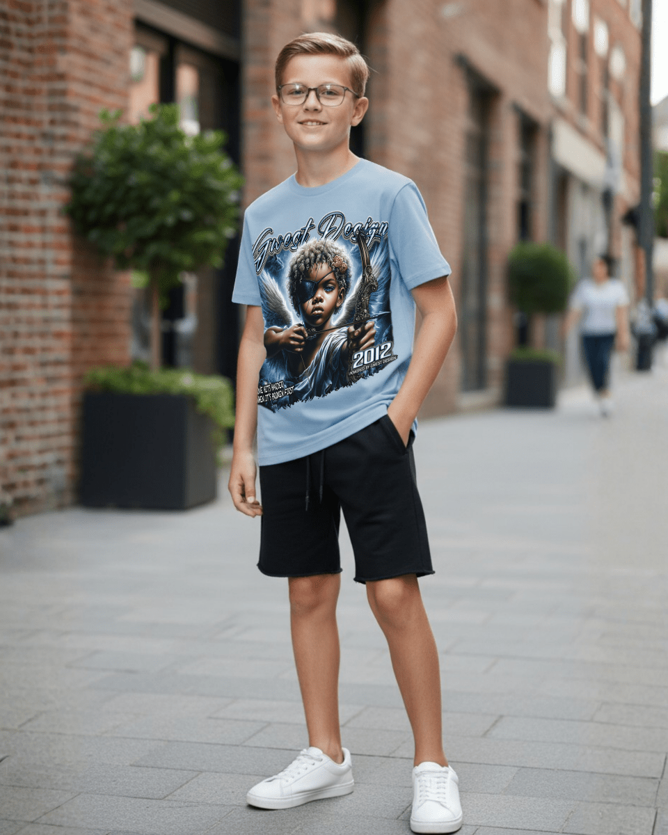 G West Broken Angel Kids T-Shirt - G West