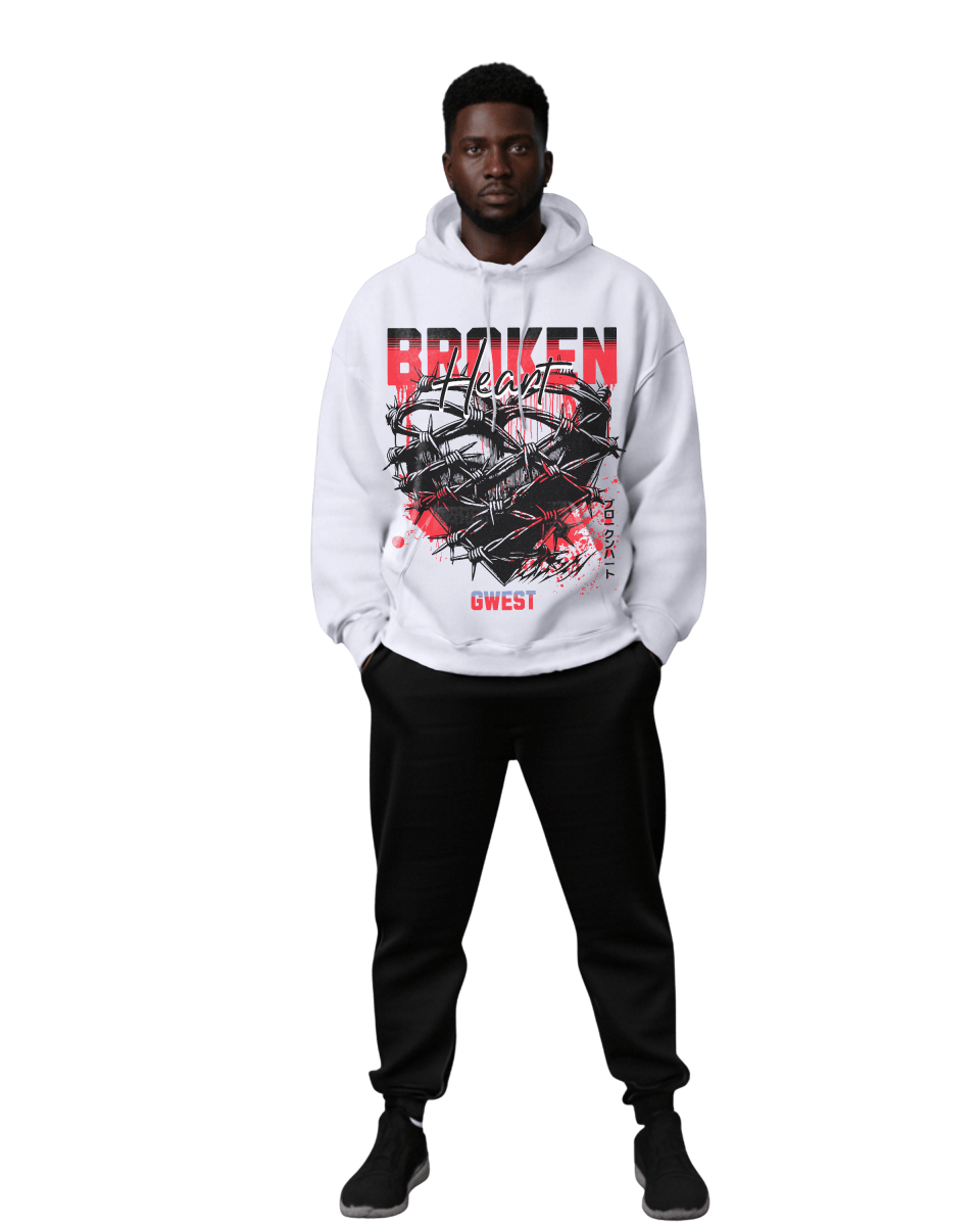G West Broken Heart Men's Hoodie - G West