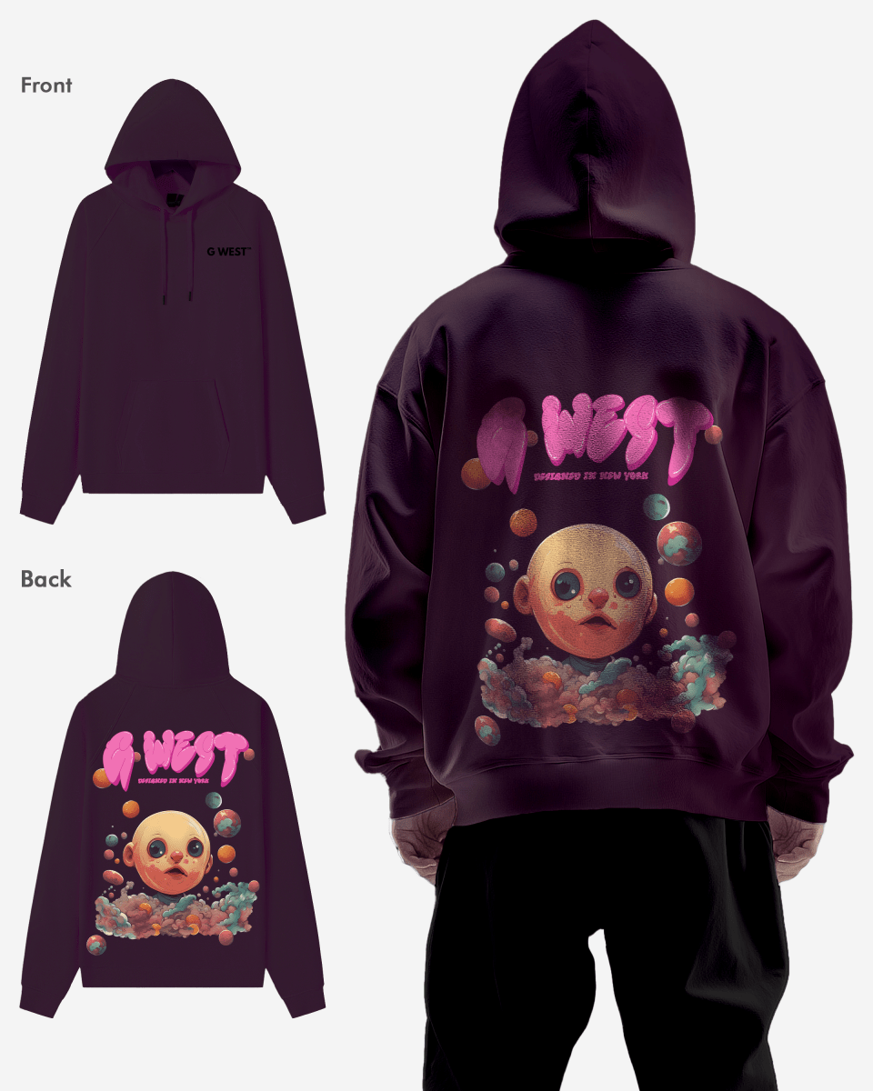 G West Bubble Gum Baby Heavy Premium Hoodie - 6 Colors - G West