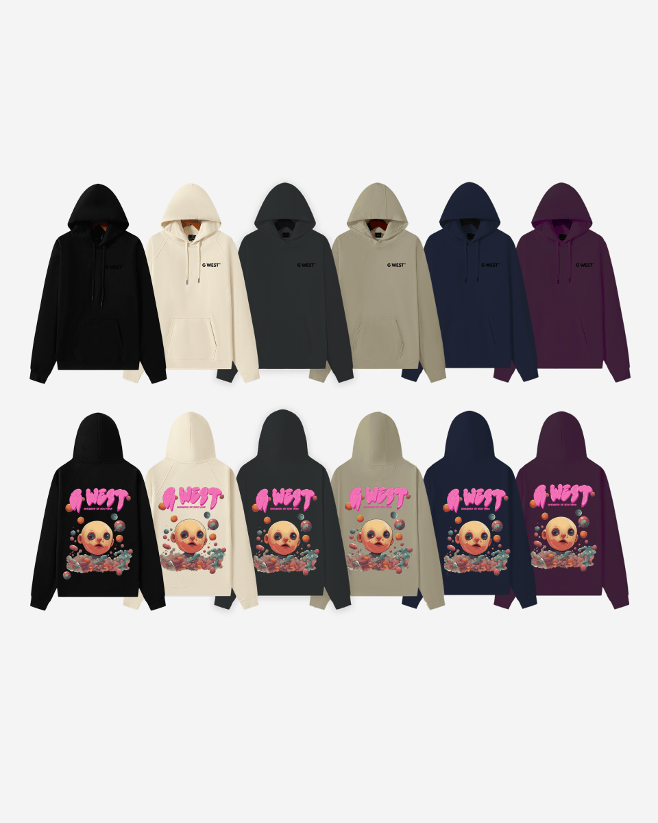 G West Bubble Gum Baby Heavy Premium Hoodie - 6 Colors - G West