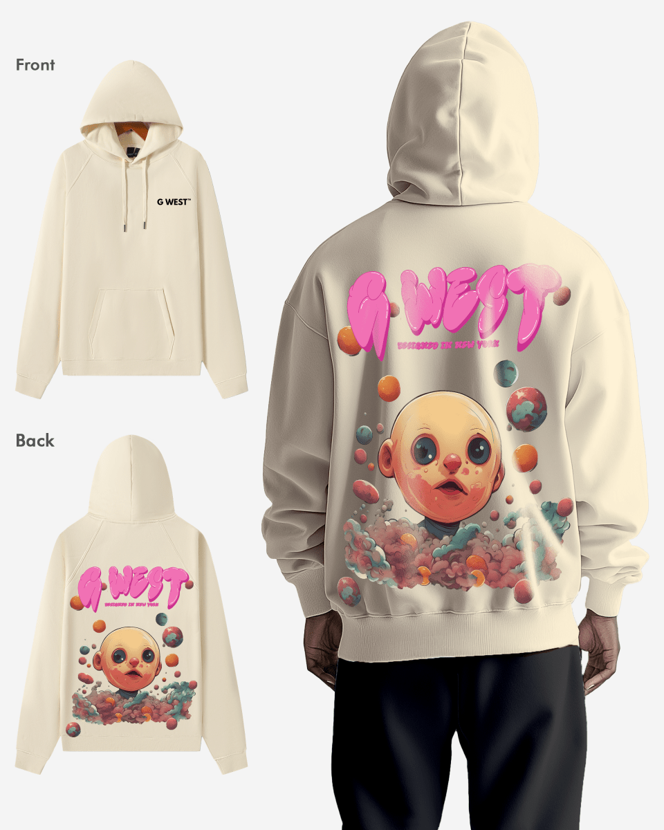 G West Bubble Gum Baby Heavy Premium Hoodie - 6 Colors - G West