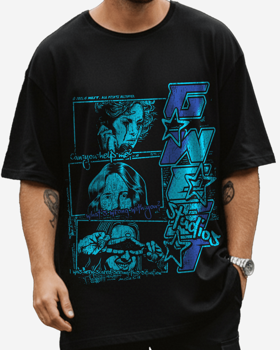 G West Can You Help Me Oversized Tee - G West