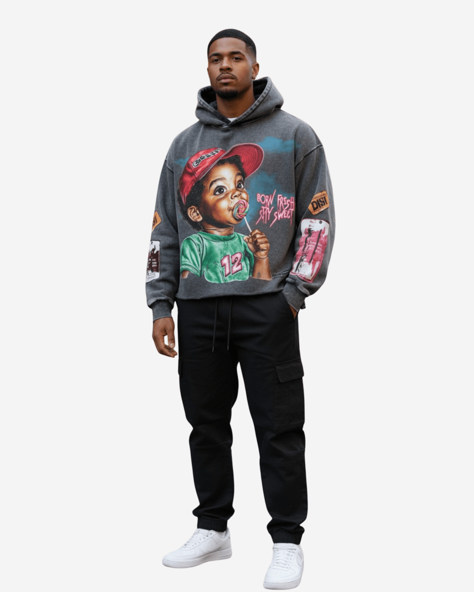 G West Candy Kid Crop Complicated Men's Hoodie - G West