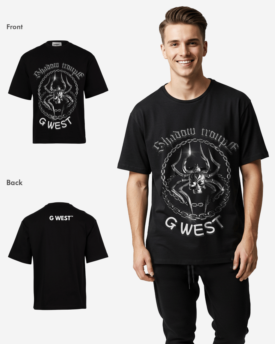 G - WEST CHAINED TO THE STING OVERSIZED TEE GWROJMT76 - G West