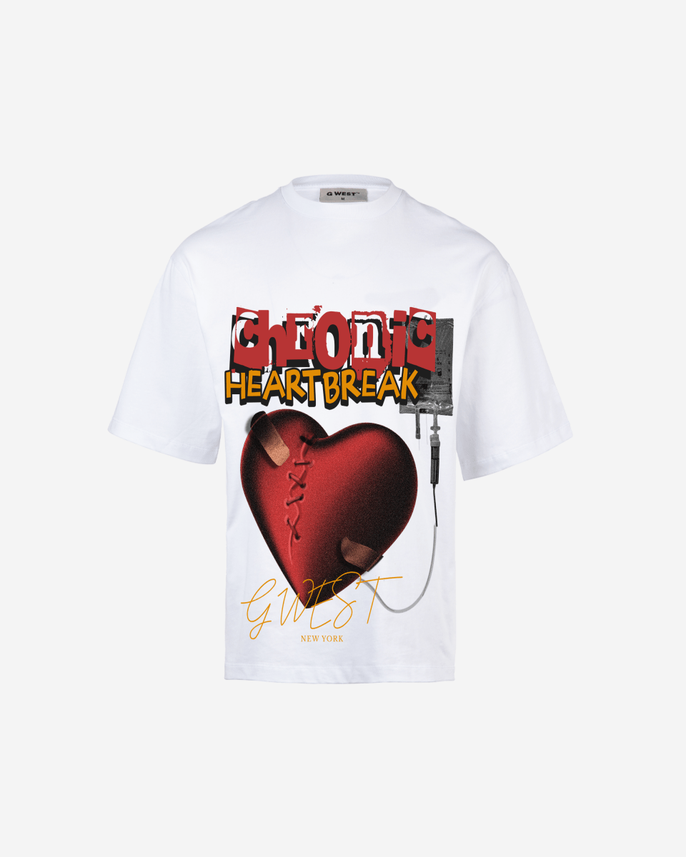 G - WEST CHFONIC HEART BREAK OVERSIZED TEE GWROJMT115 - G West