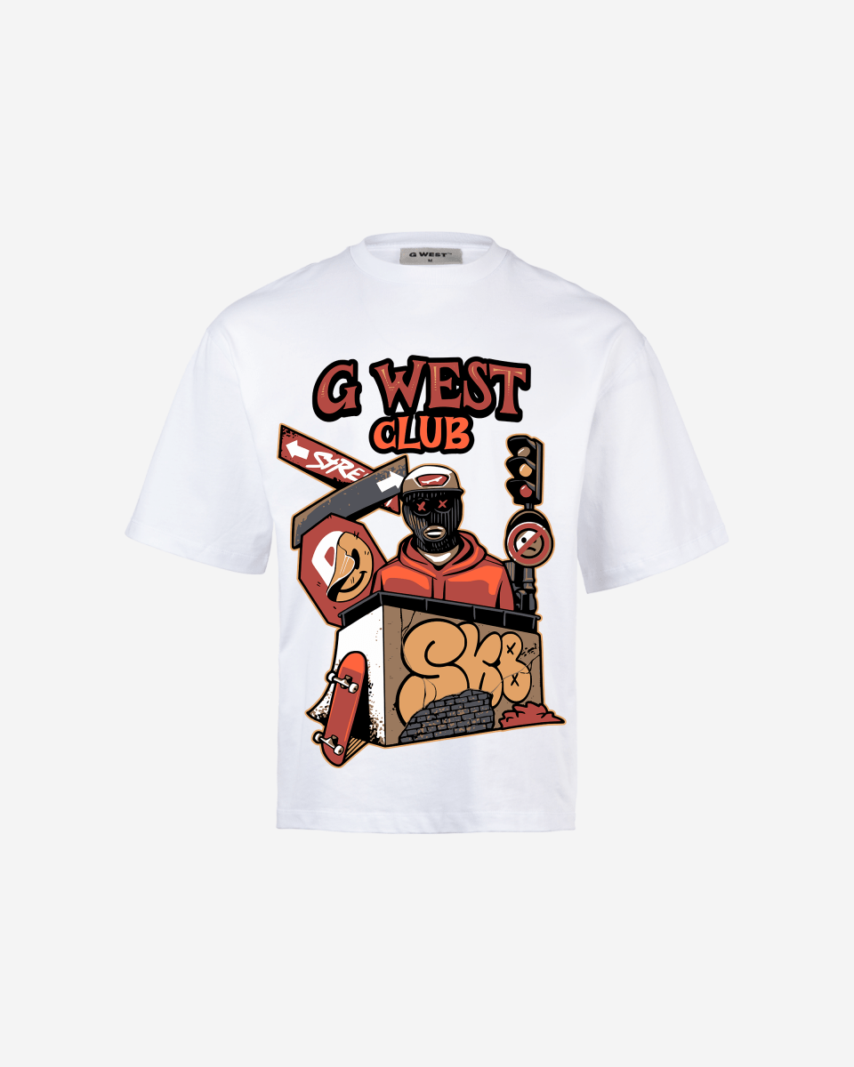 G WEST CLUB Oversized TEE GWROJMT27 - G West
