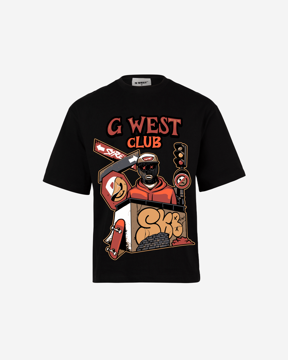 G WEST CLUB Oversized TEE GWROJMT27 - G West