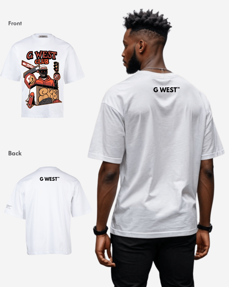 G WEST CLUB Oversized TEE GWROJMT27 - G West