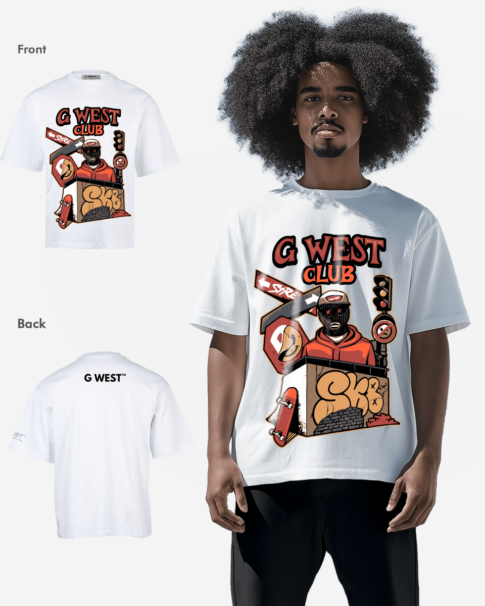 G WEST CLUB Oversized TEE GWROJMT27 - G West