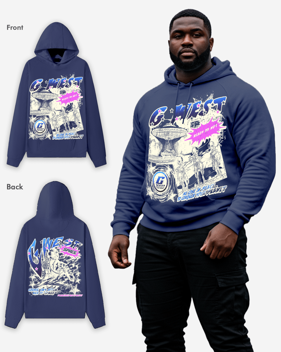 G West Cosmic Sky Ride Double Hit Hoodie Big and Tall - G West