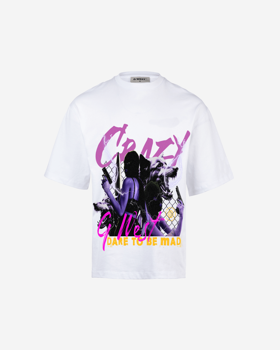 G - WEST CRAZY OVERSIZED TEE GWROJMT146 - G West