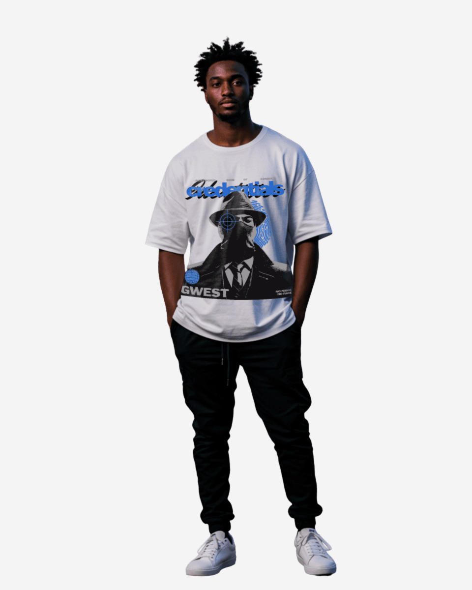 G West Credentials Oversized Men's T-Shirt - G West