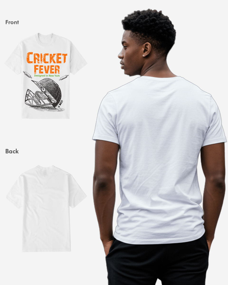 G West Cricket Fever T-Shirt: Gwdtbas2406 - 2 Colors - G West