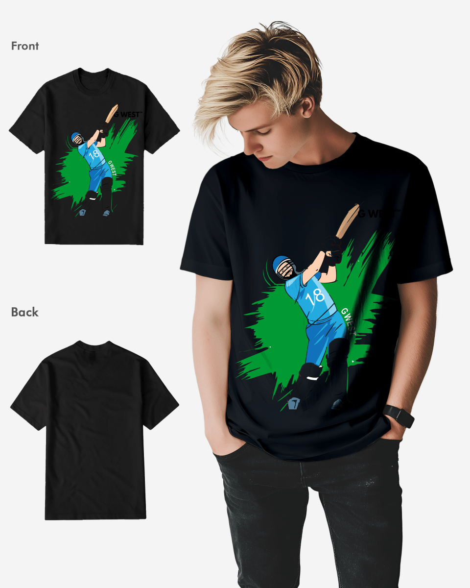 G West Cricket India T-Shirt : Gwdtfl2411 - 3 Colors - G West