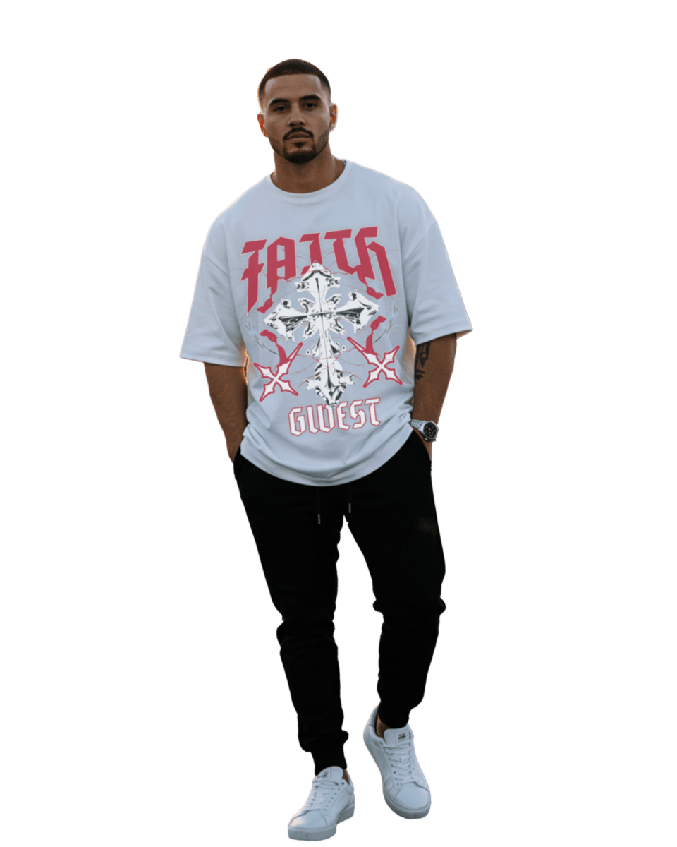 G West Cross Faith Oversized Men's T-Shirt - G West