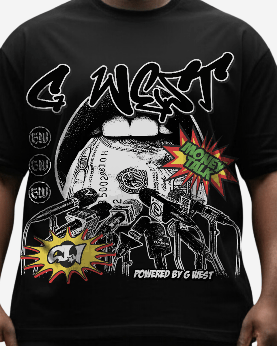 G West Currency Talks Big And Tall Oversized T-Shirt - G West