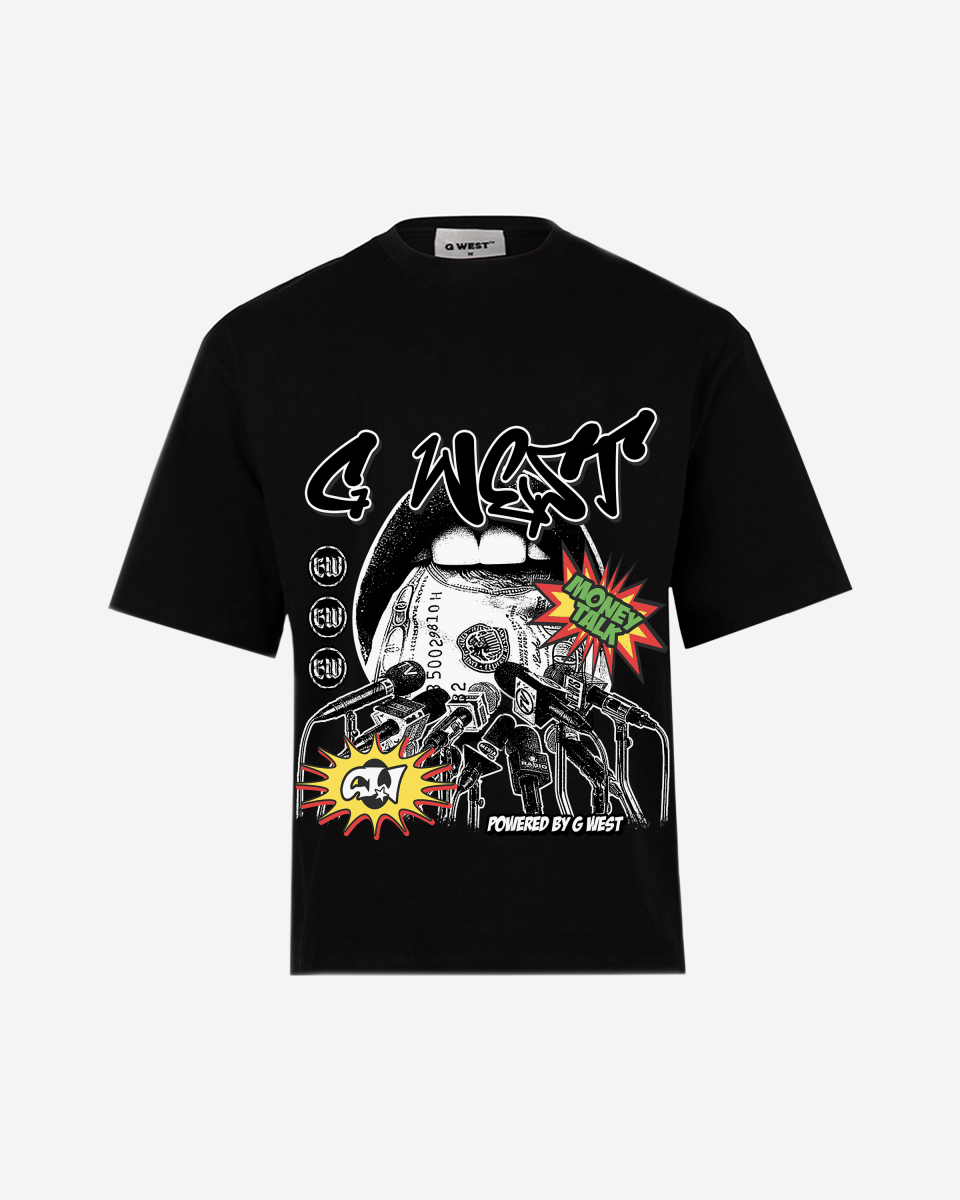 G West Currency Talks Big And Tall Oversized T-Shirt - G West