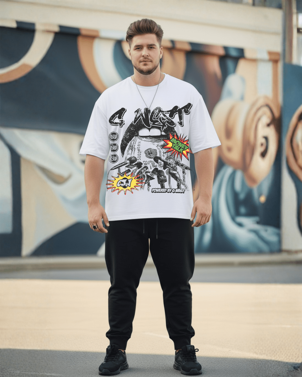 G West Currency Talks Big And Tall Oversized T-Shirt - G West