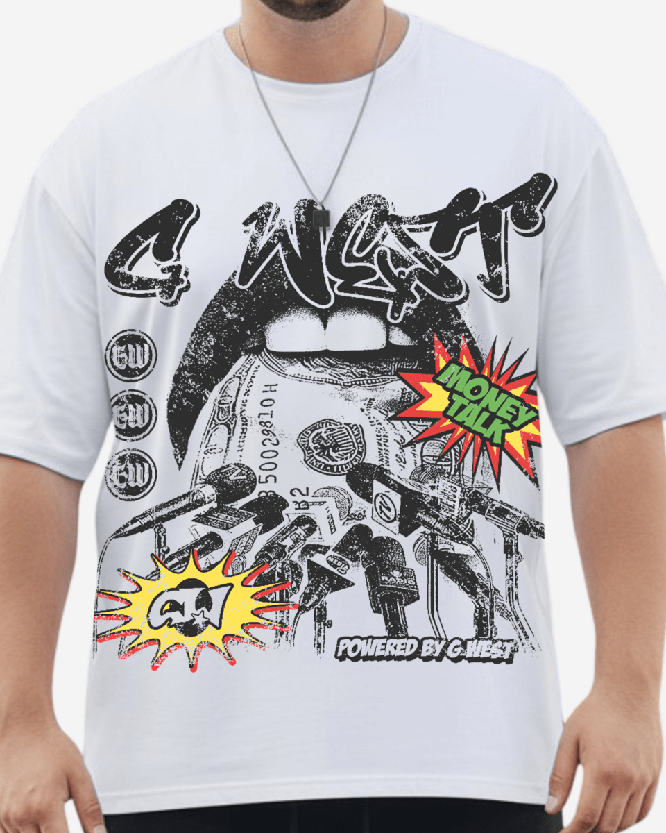 G West Currency Talks Big And Tall Oversized T-Shirt - G West