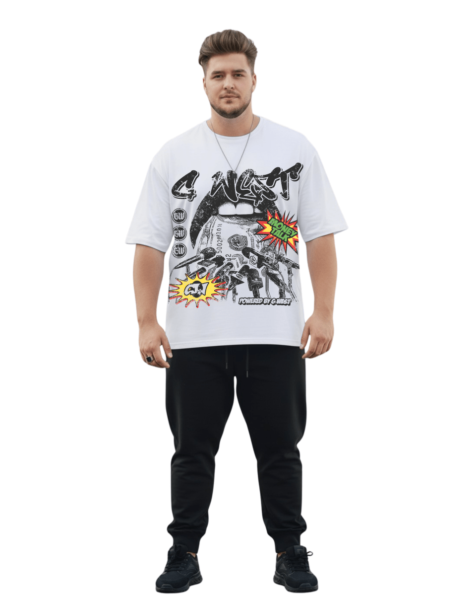 G West Currency Talks Big And Tall Oversized T-Shirt - G West